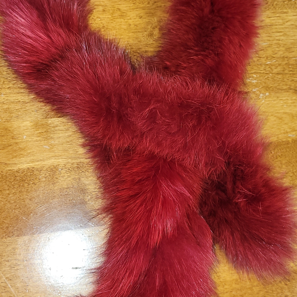 Luxurious Red Fox Fur Scarf